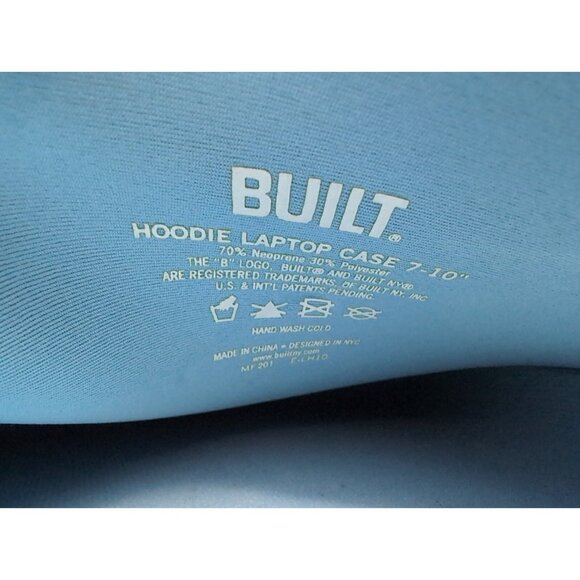 Built Hoodie Laptop Case Sleeve 7"x 10" Black Padded - Picture 6 of 12